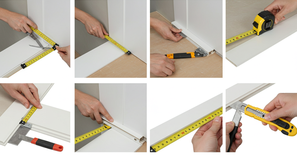 DIY PVC wall panel corner trim installation