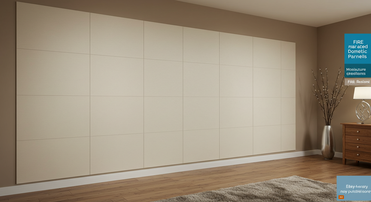 Fire-Rated Domestic PVC Wall Panels
