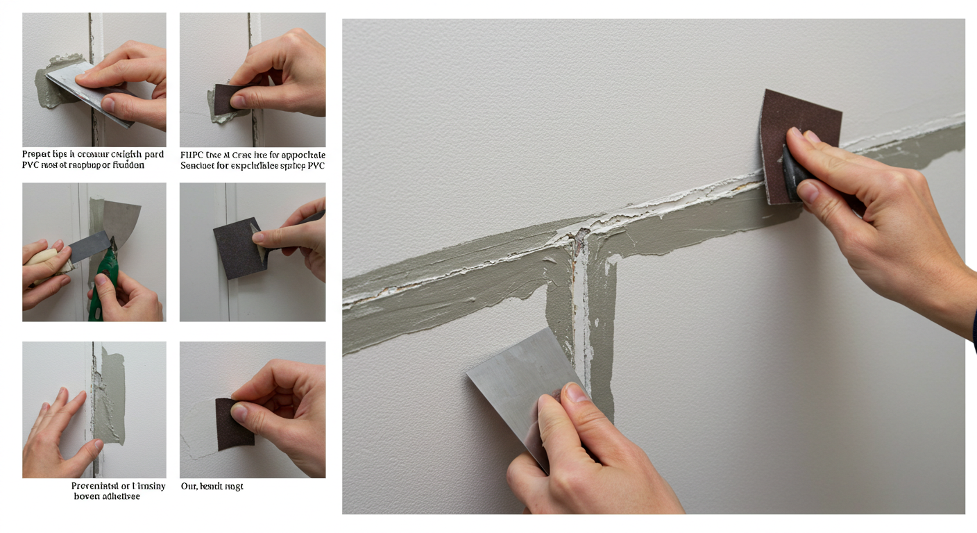 How to repair cracks in PVC wall panel