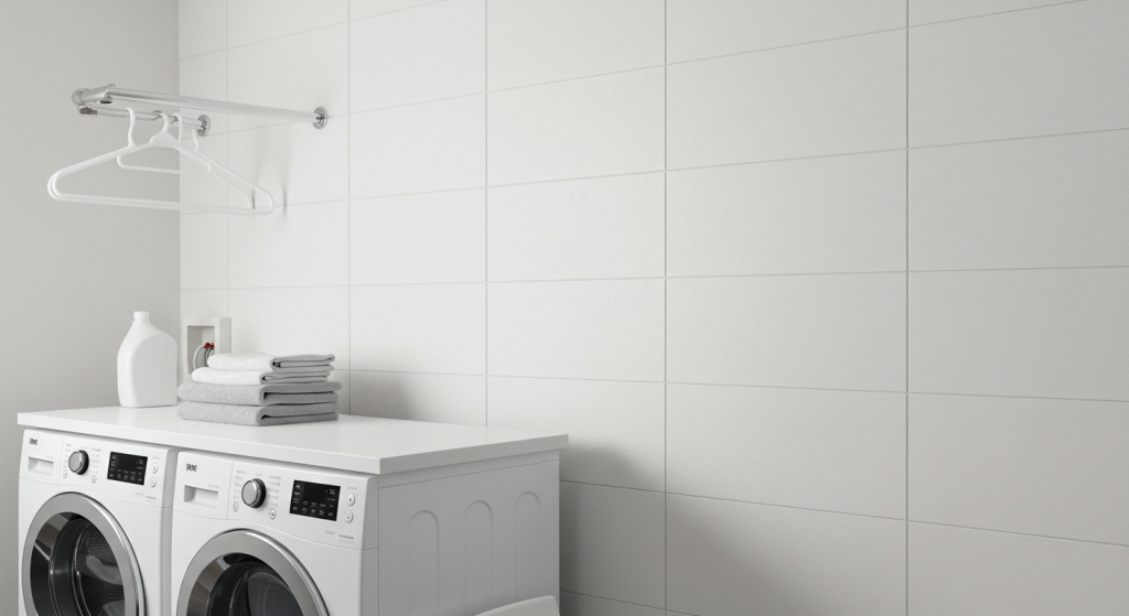 Moisture resistance PVC wall panels for laundry rooms