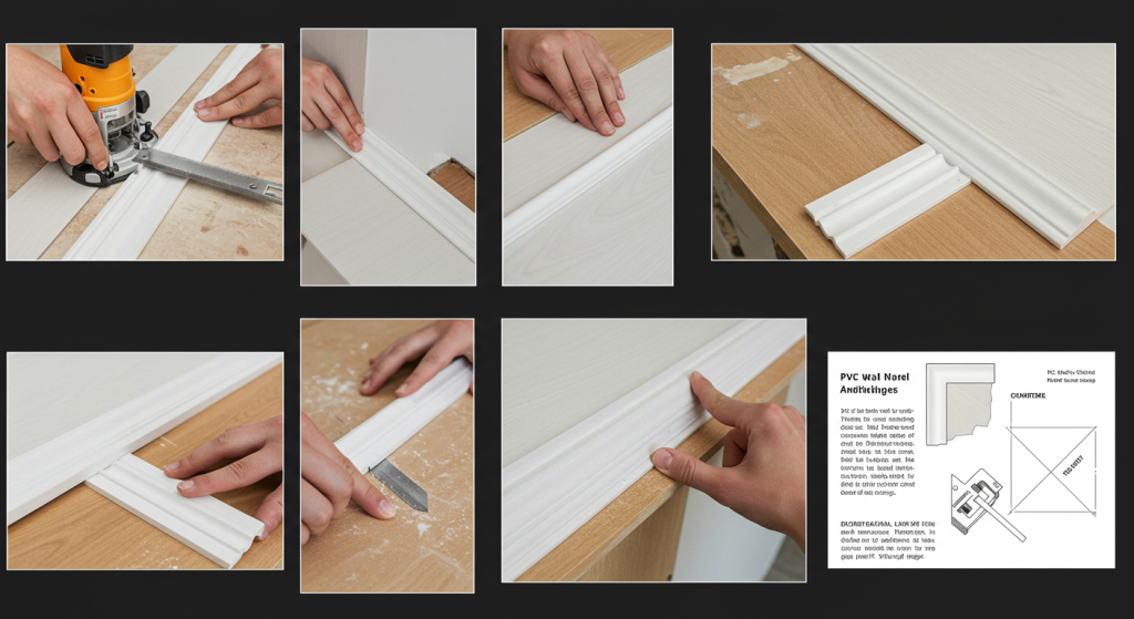 PVC wall panel trimming and finishing techniques