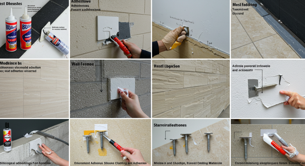 best adhesives and fasteners for wall cladding
