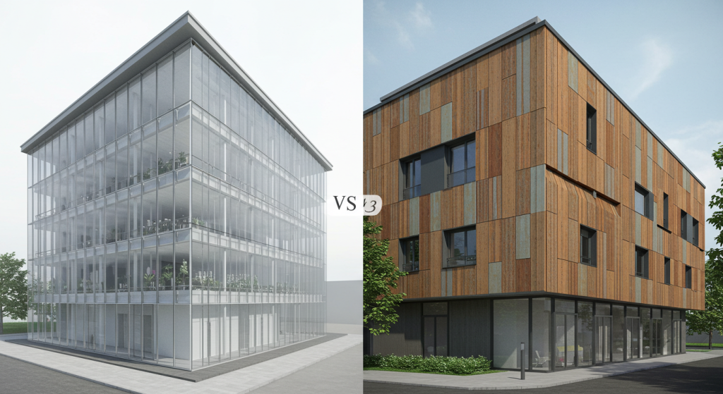 curtain wall vs cladding panels what’s the difference