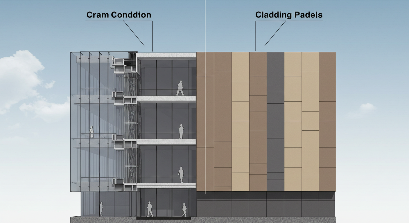 curtain wall vs cladding panels what’s the difference