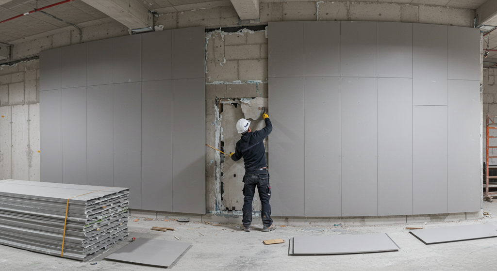 how to fix loose wall cladding panels