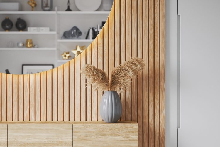 Interior Wood Slat Wall Cladding