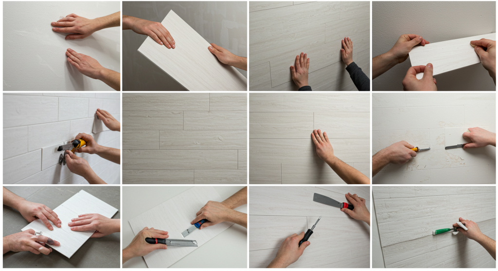 PVC wall panel installation on uneven walls