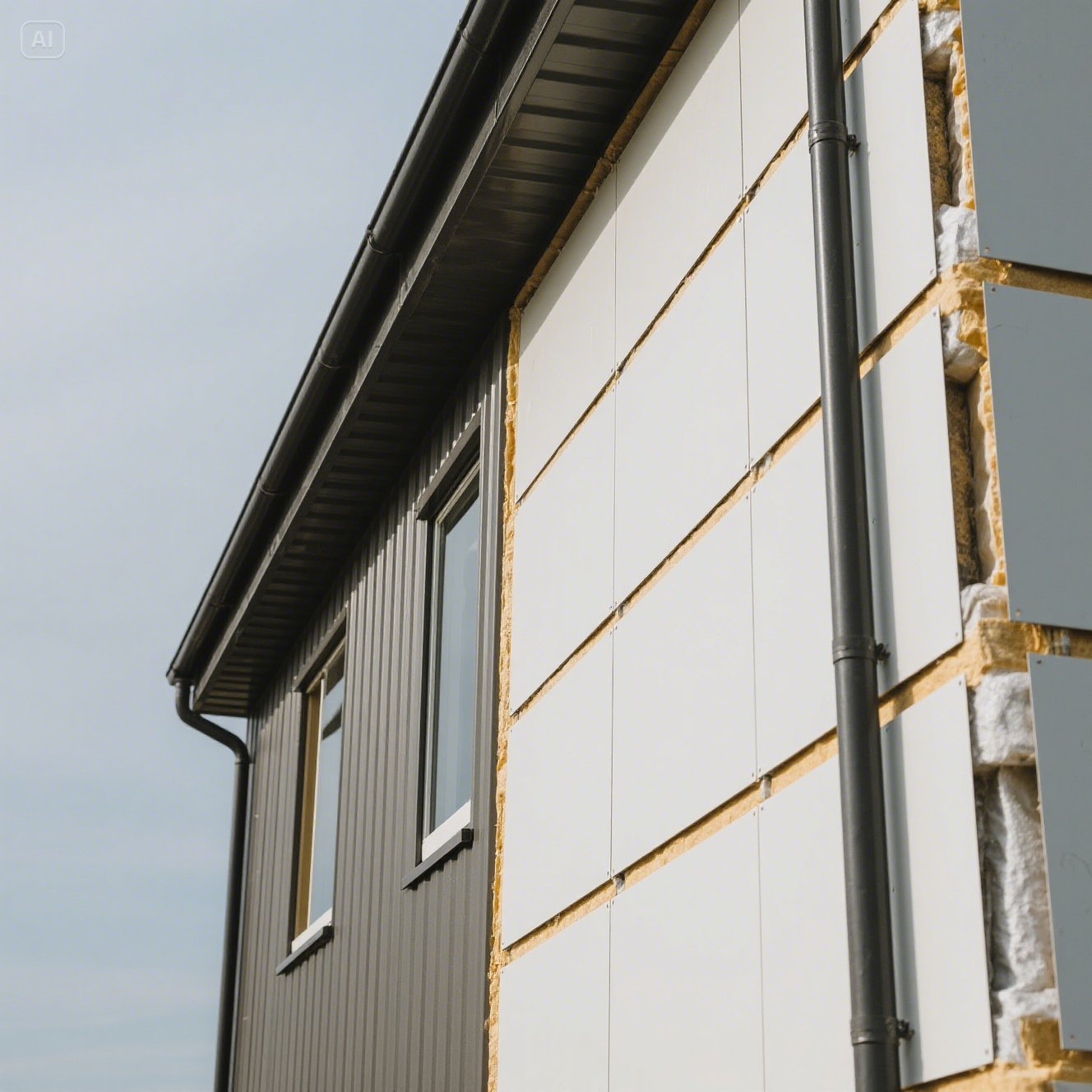 insulated wall cladding panels