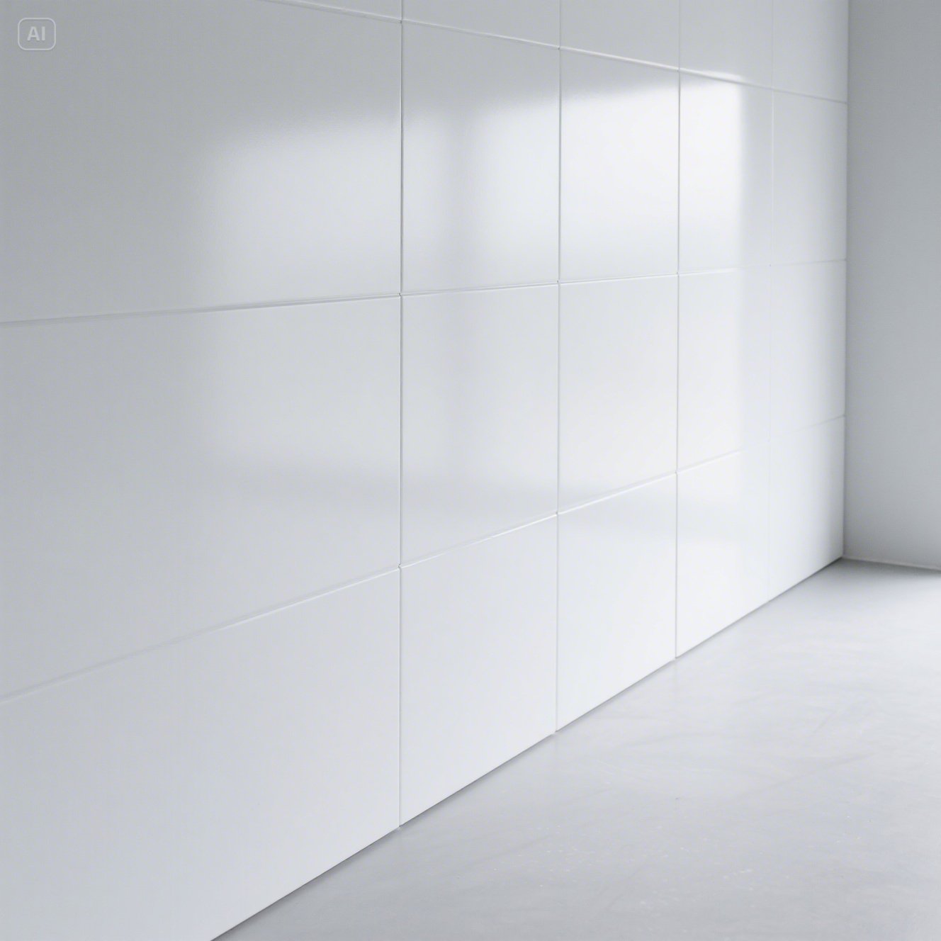 white PVC wall panels