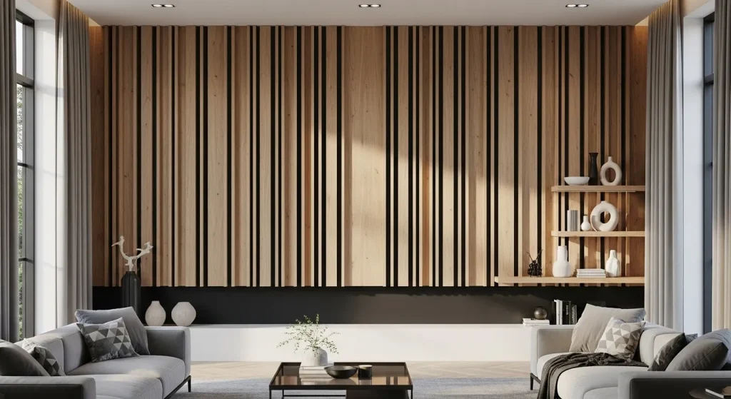 Modern Wood Slat Wall Design Ideas for Contemporary Interiors