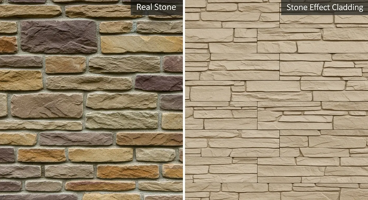 Real Stone vs Stone Effect Cladding Panels
