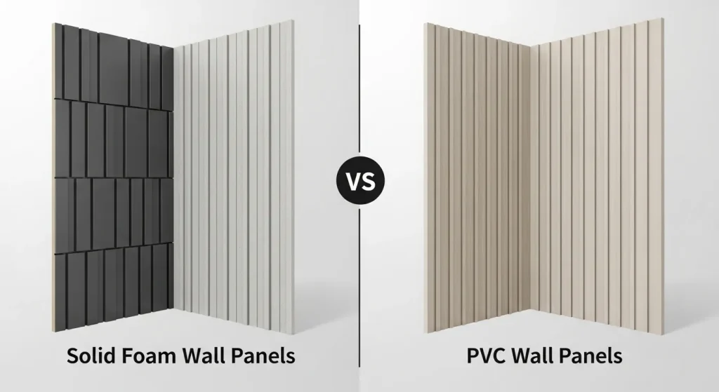 Solid Foam Wall Panels vs PVC Wall Panels