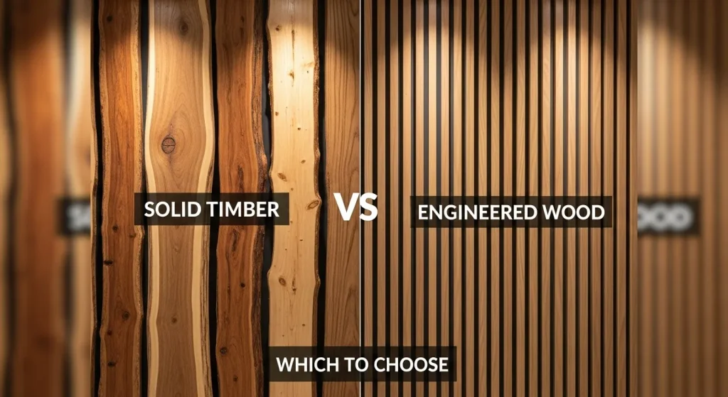 Solid Timber vs Engineered Wood Slat Panels