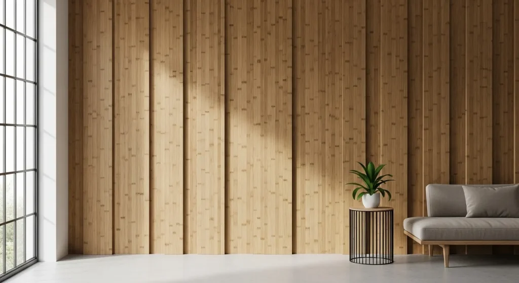 Textured Bamboo Wall Boards for Modern Interior Design