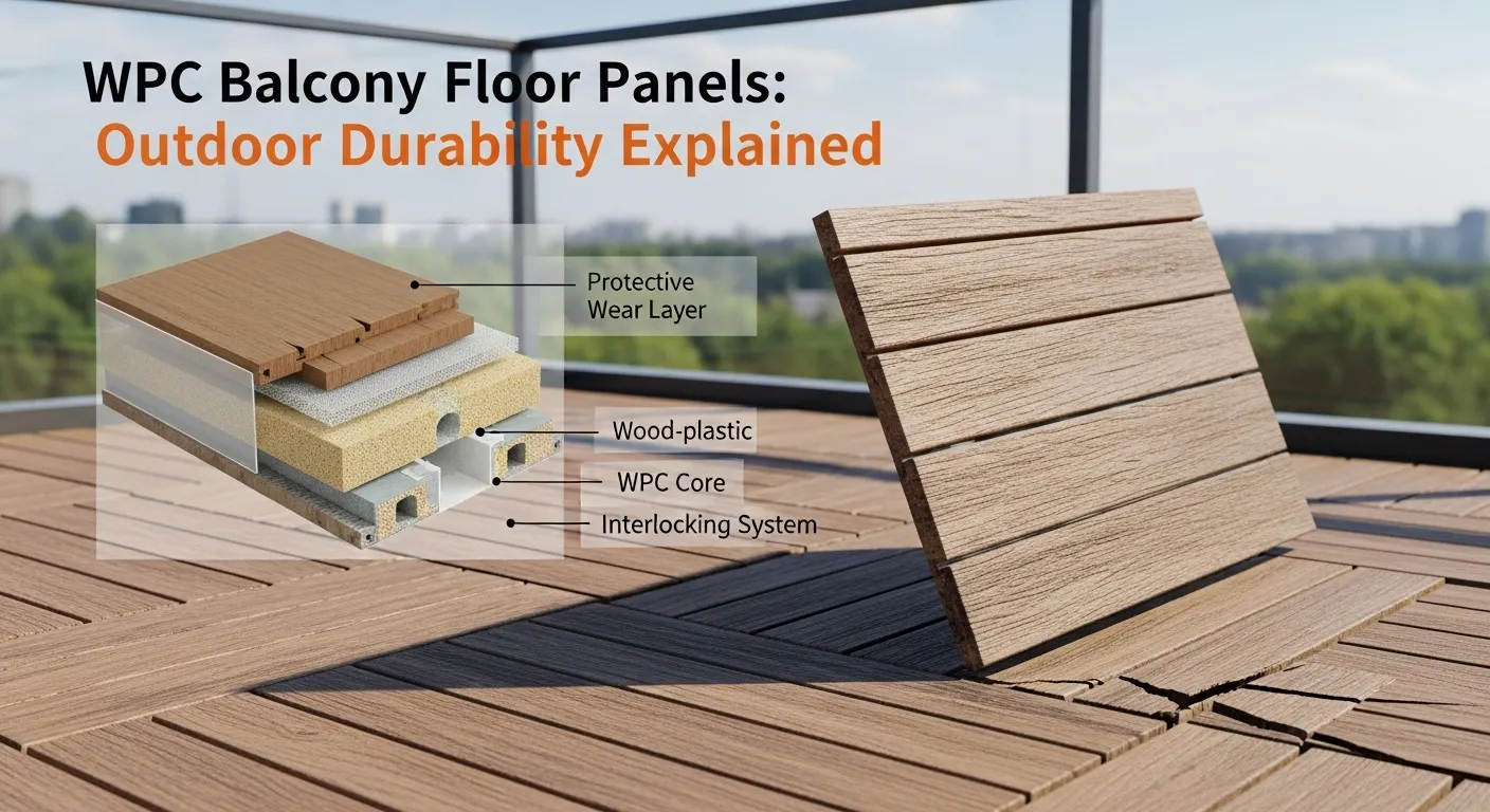 WPC Balcony Floor Panels