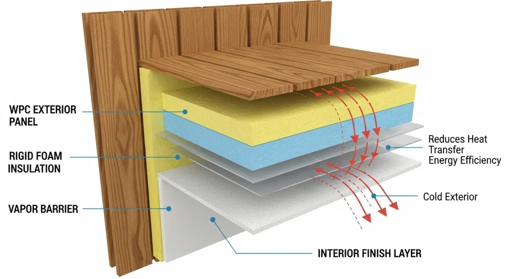 WPC Wall Panel with Insulation
