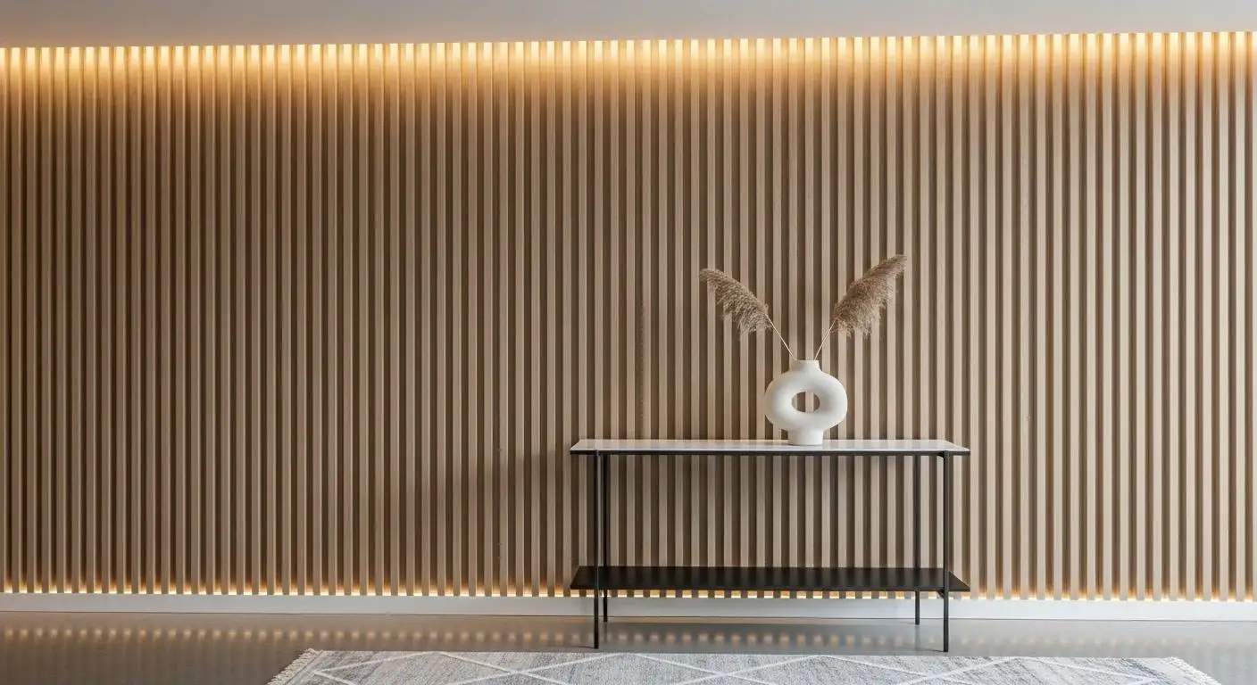 Modern Wood Slat Wall Design