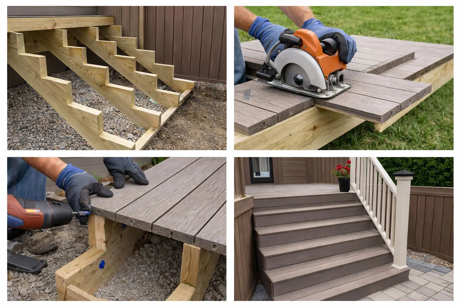 How to Properly Install Composite Decking on Stairs